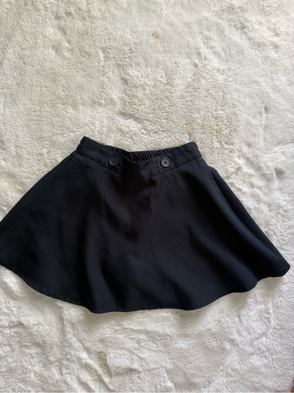 NWOT Nautica Girls' Navy Flared Skort with Button Waist